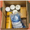 Image 1 : BOX OF ASSORTED OIL FILTERS, OFF ROAD LIGHT