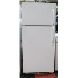 FRIGIDAIRE WHITE FRIDGE. 30"X30"X65".