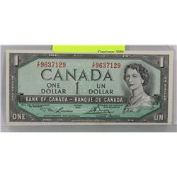 1954 CANADA $1 BILL