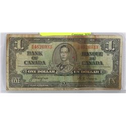 1937 CANADA $1 BILL