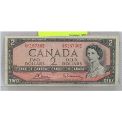 1954 CANADA $2 BILL