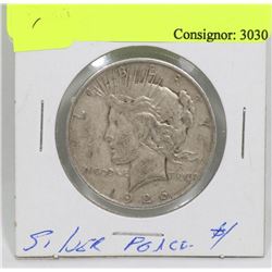 1926 USA SILVER PEACE DOLLAR