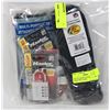 BAG OF ASSORTED INCLUDING 550 PARACORD, LOCKS,