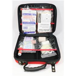 COMPLETE FIRST AID KIT - RED ZIPPER CASE