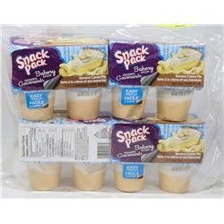BAG OF ASSORTED PUDDING CUPS.