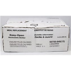 BOX OF 24 ENSURE PLUS CALORIES VANILLA 235ML