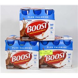 LOT OF 18 BOOST CHOCOLATE 279ML MEAL REPLACEMENT