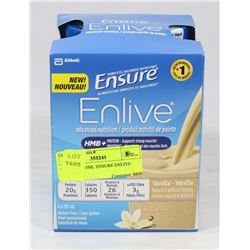 LOT OF 4 235ML ENSURE ENLIVE VANILLA
