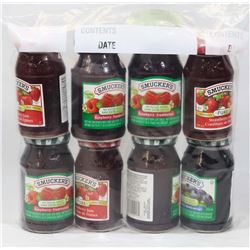 BAG OF ASSORTED SMUCKERS JAM.