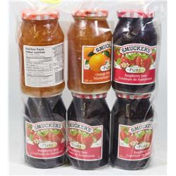 BAG OF ASSORTED SMUCKERS JAM.