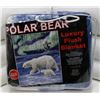 Image 1 : NEW! "POLAR BEAR" LUXURY PLUSH BLANKET (QUEEN)