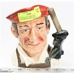 VINTAGE ROYAL DOULTON BLACKSMITH CHARACTER JUG