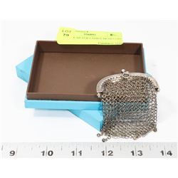 ANTIQUE SILVER LADIES MESH COIN PURSE