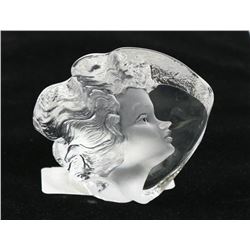 MALLERAS FULL LEAD CRYSTAL CAMEO CARVING FROM