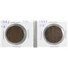 Image 1 : LOT OF 2 CANADA LARGE PENNIES, 1887, 1888