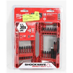 MILWAUKEE IMPACT DRIVER BIT SET, NEW