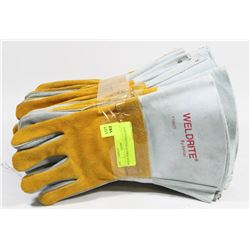 8 NEW PAIRS OF WELDER GLOVES