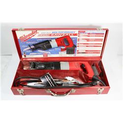 9) HEAVY DUTY MILWAUKEE SAWZALL WITH HARD