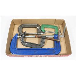 FLAT OF C CLAMPS, INCLUDING 10" CLAMP