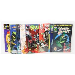 14 ASSORTED VINTAGE ESTATE COMICS INCL GREEN