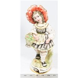 ITALIAN HAND PAINTED PORCELAIN FIGURINE.