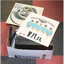 BOX OF RECORDS INCLUDING GEORGE HARRISON,