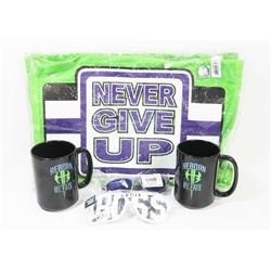 LOT OF WWE MERCHANDISE JOHN CENA SPORTS TOWELS,