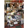 Image 1 : METRO RACK WITH ASSORTED HOUSEHOLD AND MISC.