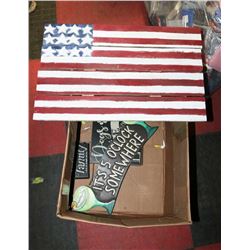 4PC WOODEN ART DECOR.