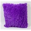 Image 1 : NEW VIBRANT PURPLE FUZZY SHOWHOME CUSHION TIMES 2