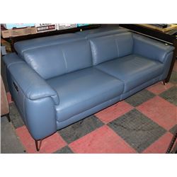 NEW PASTEL BLUE GENUINE LEATHER ELECTRIC