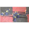 Image 1 : LOT OF 4 IRWIN QUICK GRIP CLAMPS