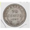 Image 1 : NEWFOUNDLAND 1907 FIFTY CENT COIN.