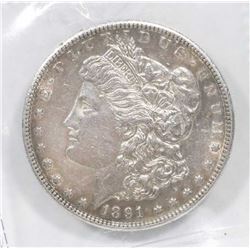 US MORGAN 1891 COIN.