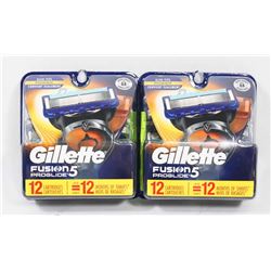 LOT OF 2 GILLETTE FUSION PROGLIDE 5 REPLACEMENT