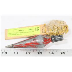 8OZ STANLEY VINTAGE GWG PLUMB BOB PROMOTIONAL