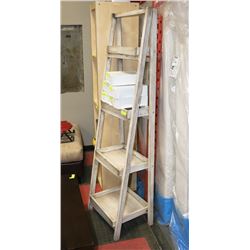 LADDER SHELF 21"X71" TALL.