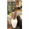 Image 1 : LARGE VASE WITH DECORATIVE BRANCHES