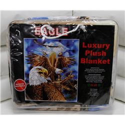 NEW! "EAGLE" LUXURY PLUSH BLANKET (QUEEN)