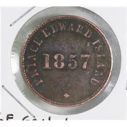 P.E.I.  1857 HALF PENNY COIN.