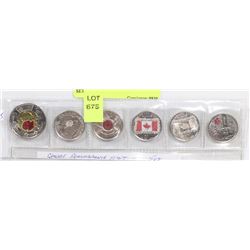 CANADIAN REMEMBERANCE COIN SET.