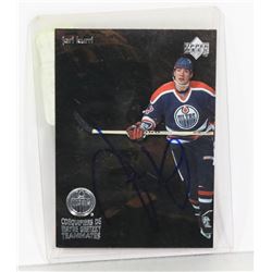AUTOGRAPHED JARI KURRI CARD