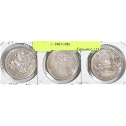 LOT OF 3 CANADIAN DOLLARS - 1867-1982
