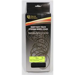 HEAVY DUTY TRUCK STEERING WHEEL COVER FITS 20"