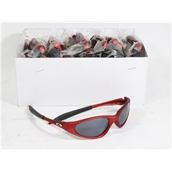 BOX OF OAKLEY STYLE RED BLACK DESIGNER