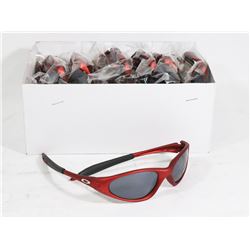 BOX OF OAKLEY STYLE RED BLACK DESIGNER