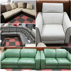 FEATURED GENUINE LEATHER SOFA SETS AND SECTIONALS