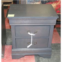 GREY 2 DRAWER NIGHT STAND - ON CHOICE