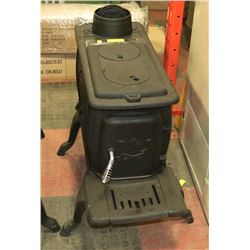 MEDIUM CAST IRON LOG WOOD STOVE