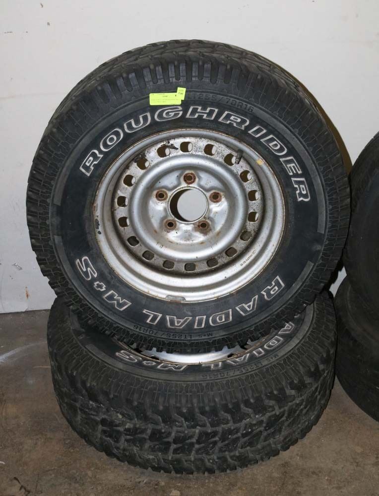 PAIR OF ROUGHRIDER RADIAL M+S LT 255/70R16 TIRES - Kastner Auctions